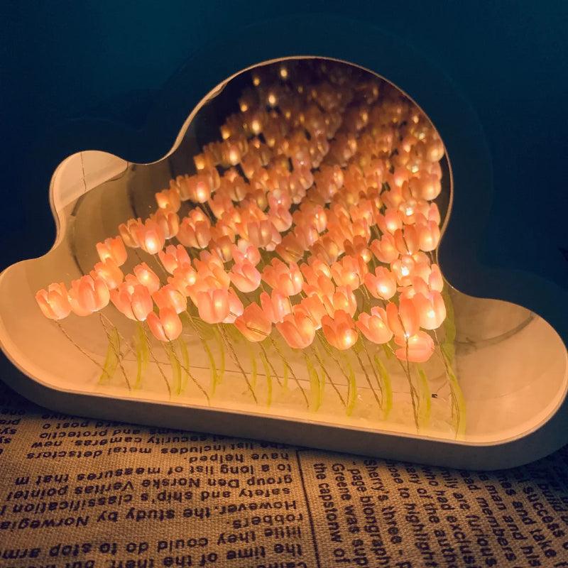 Valentine’s Day Perfect: Cloud Mirror With Tulip Arrangement🔥