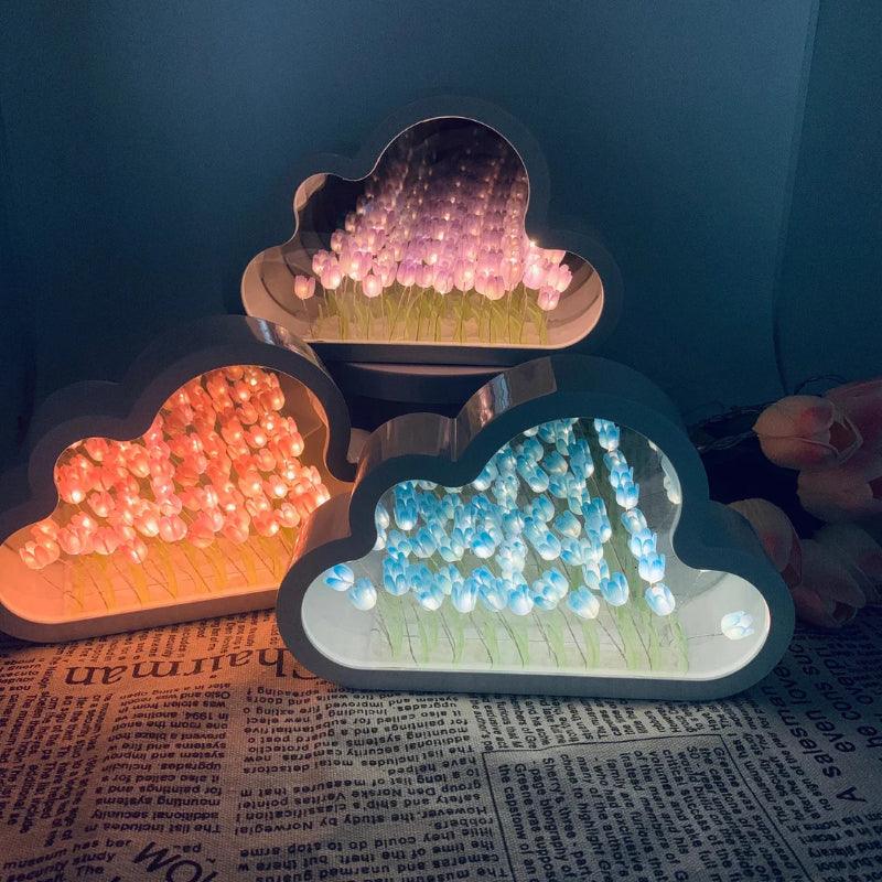 Valentine’s Day Perfect: Cloud Mirror With Tulip Arrangement🔥