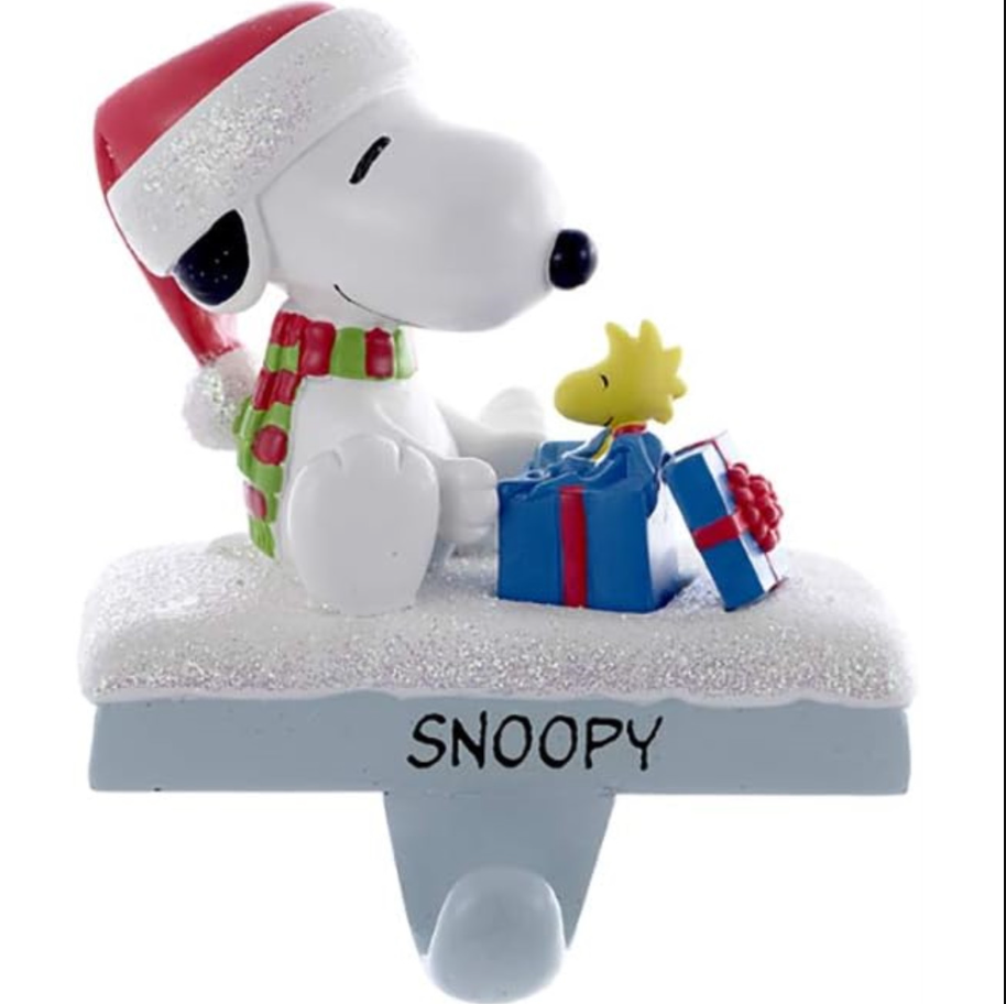🏆Kurt Adler Christmas Stocking Holder, Peanuts Snoopy & Woodstock