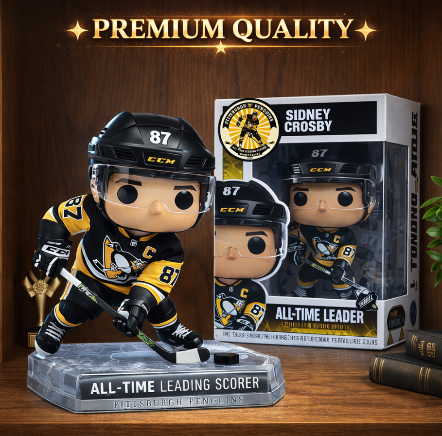 Sidney Crosby All Time Leading Scorer Figure Doll🏒🏆
