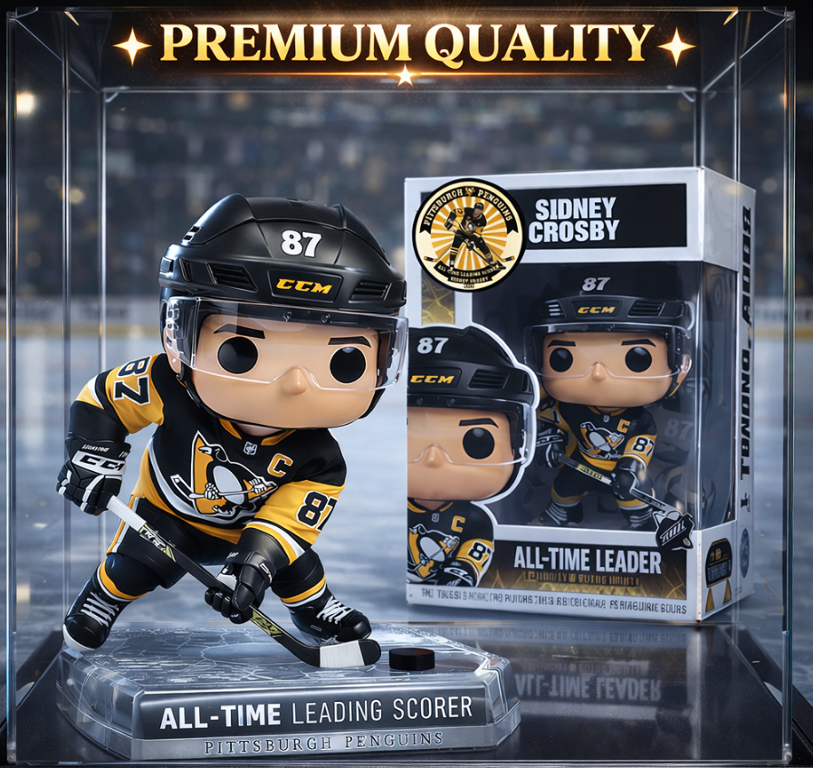 Sidney Crosby All Time Leading Scorer Figure Doll🏒🏆
