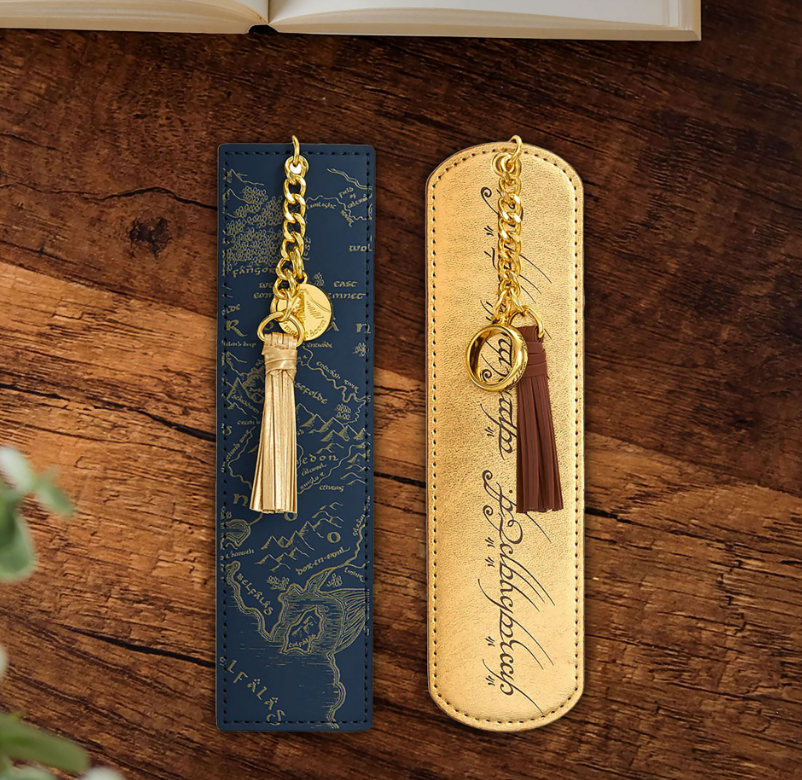 The Lord of the Rings - Middle-earth Map and Ring Inscription Bookmark Set🏆
