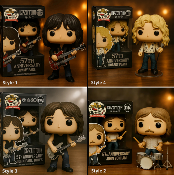 Led Zeppelin 57th Anniversary Figure Doll🎸🏆